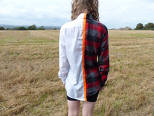 Load image into Gallery viewer, halfXhalf white check