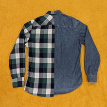 Load image into Gallery viewer, halfXhalf denim check