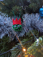 Load image into Gallery viewer, Christmas Brussel Sprout Pom Pom Bauble
