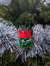 Load image into Gallery viewer, Christmas Brussel Sprout Pom Pom Bauble