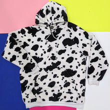 Load image into Gallery viewer, Fluffy Cow Print Hoodie