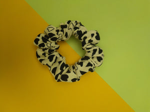 Yellow Heart Scrunchie