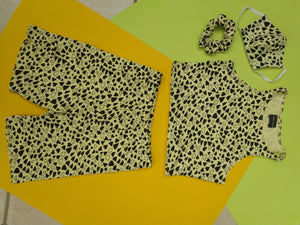 Yellow Heart Co-ord crop top