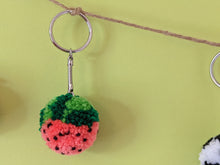 Load image into Gallery viewer, Watermelon PomPom Keyring
