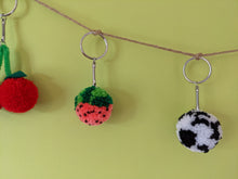 Load image into Gallery viewer, Watermelon PomPom Keyring
