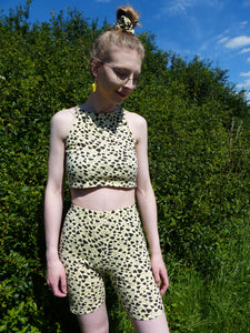 Yellow Heart Co-ord crop top